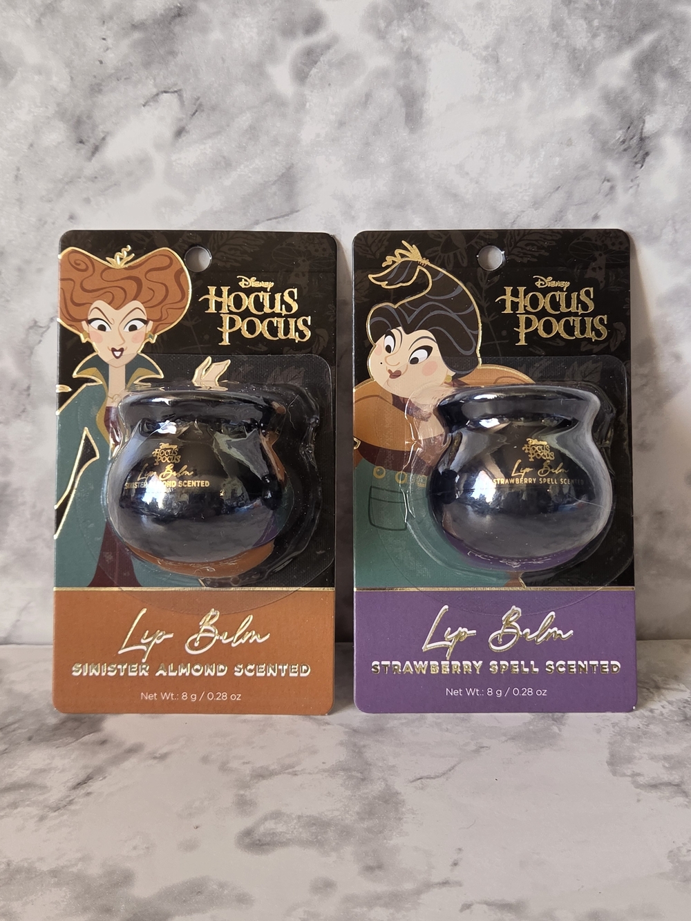 Disney Hocus Pocus Lip Balm Set of 2 - Black, Orange, Purple